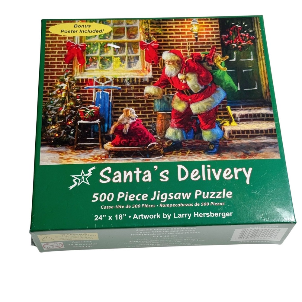 Vermont Christmas Company Santa's Delivery 500 Pieces Puzzle NEW
